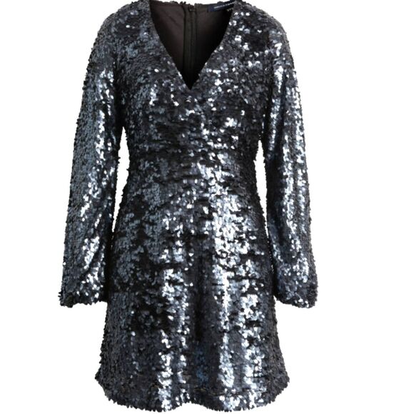 French Connection Wrap Mini Dress - Size 2 - NWT - Picture 2 of 10